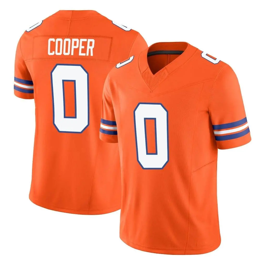 D.Broncos #0 Jonathon Cooper Player Orange Limited Alternate Vapor F.U.S.E. Throwback Game Hdoa Stitched Jerseys