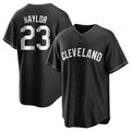 C.Guardians #23 Bo Naylor Player Black Home Game Hdoa Stitched Jerseys