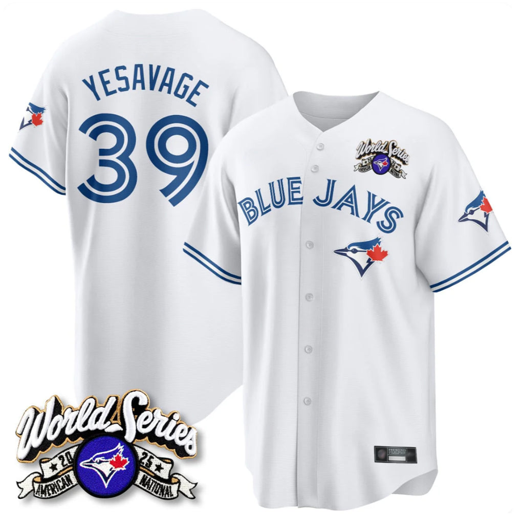 T.Blue Jays #39 Trey Yesavage Player White 2025 American League Limited All Hdoa Stitched Jerseys