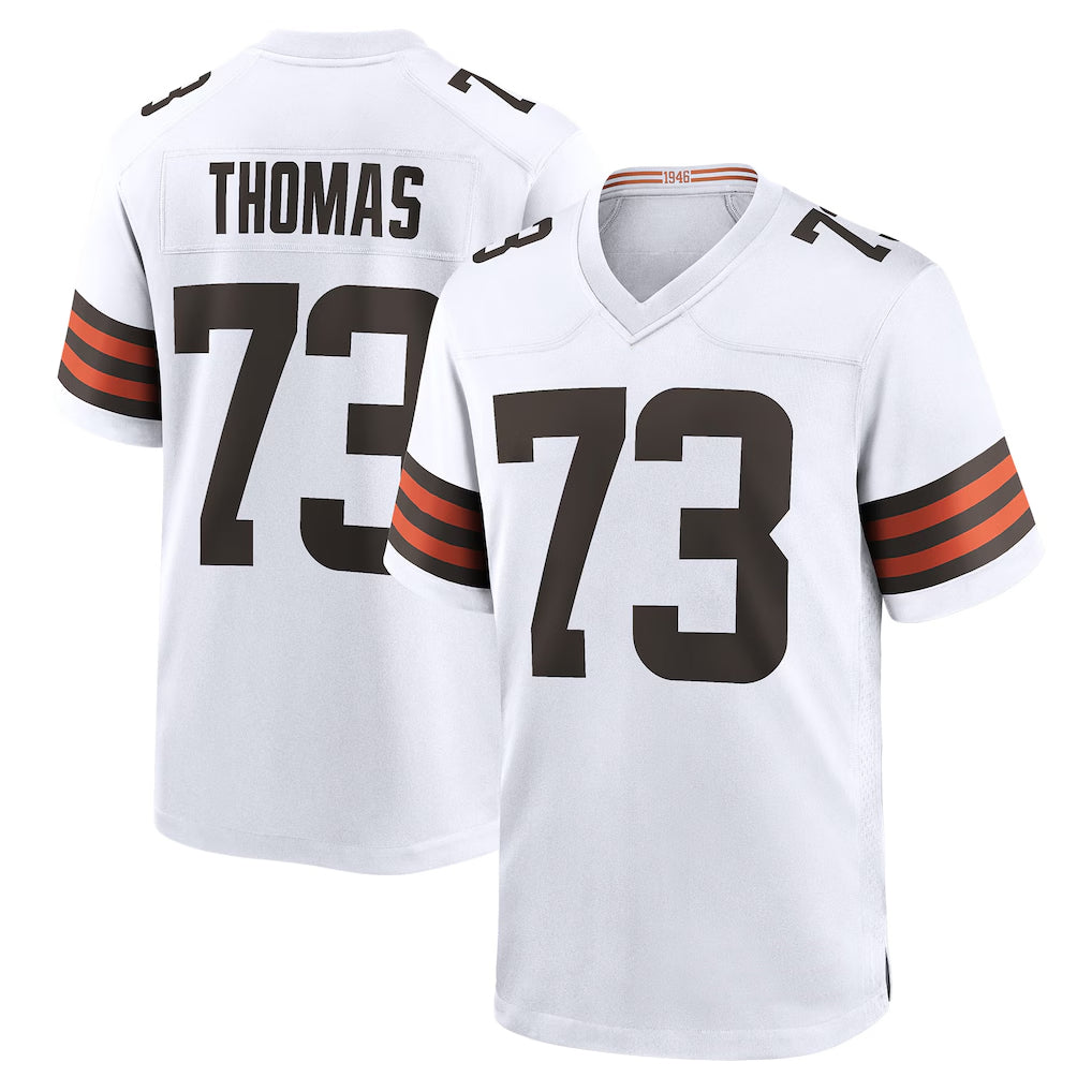 C.Browns #73 Joe Thomas Player White Home Game Hdoa Stitched Jerseys