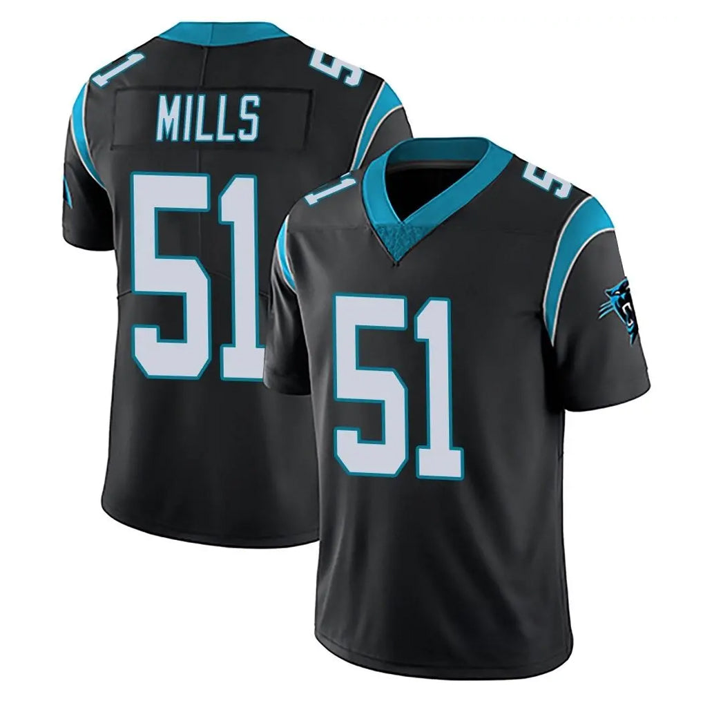 C.Panthers #51 Sam Mills Player Black Vapor Untouchable Limited Game Hdoa Stitched Jerseys