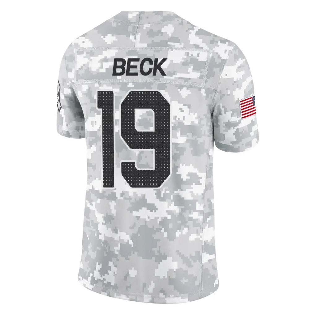 A.Cardinals #19 Carson Beck Player Camo Salute to Service Limited Home Hdoa Stitched Jerseys