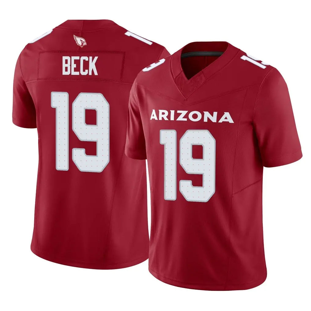 A.Cardinals #19 Carson Beck Player Cardinal Vapor F.U.S.E. Limited Home Game Hdoa Stitched Jerseys
