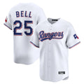 T.Rangers #25 Buddy Bell Player White Home Limited Hdoa Stitched Jerseys