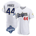 LA.Dodgers #44 Andy Pages Player Gold White World Series Meet 2026 Collection Stadium Limited Elite Hdoa Stitched Jerseys