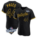 LA.Dodgers #44 Andy Pages Player Black World Series Snake Skin City Limited Elite Home Hdoa Stitched Jerseys