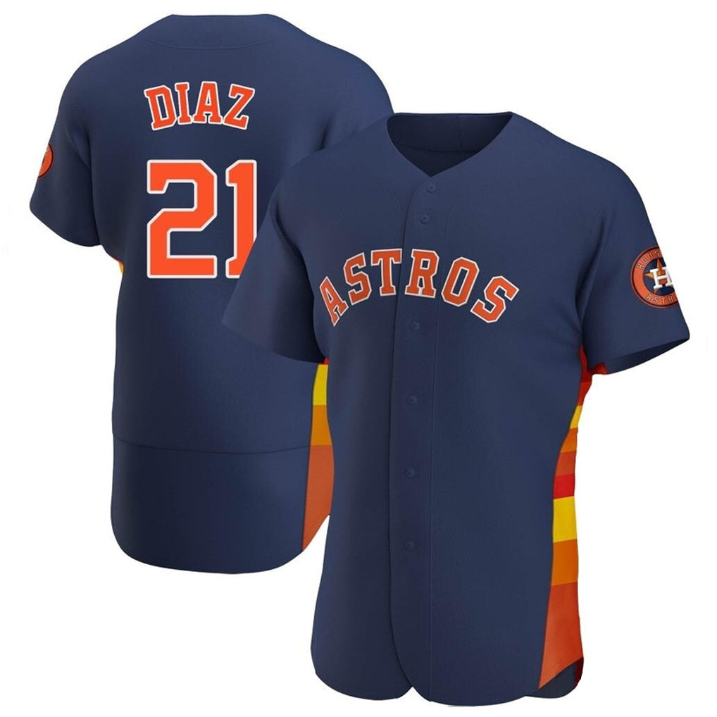 H.Astros #21 Yainer Diaz Player Navy Home Limited Elite Hdoa Stitched Jerseys