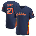 H.Astros #21 Yainer Diaz Player Navy Home Limited Elite Hdoa Stitched Jerseys