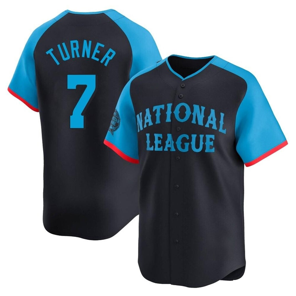 P.Phillies #7 Trea Turner Player Navy National League All-Star Limited Game Hdoa Stitched Jerseys