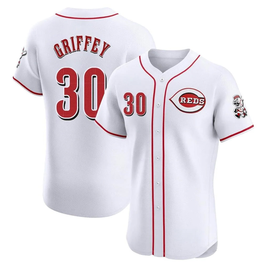 C.Reds #30 Ken Griffey Player White Limited Elite Home Hdoa Stitched Jerseys