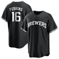M.Brewers #16 Blake Perkins Player Black Game Home Hdoa Stitched Jerseys