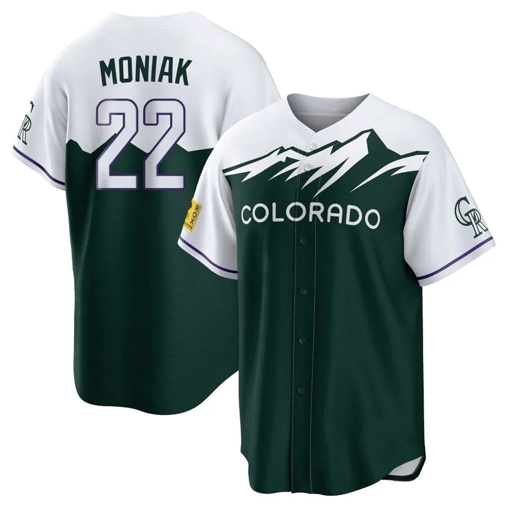 C.Rockies #22 Mickey Moniak Player Green City Connect Home Game Hdoa Stitched Jerseys