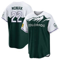 C.Rockies #22 Mickey Moniak Player Green City Connect Home Game Hdoa Stitched Jerseys