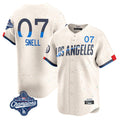 LA.Dodgers #7 Blake Snell Player Cream City Connect Limited World Series Meet Home Hdoa Stitched Jerseys
