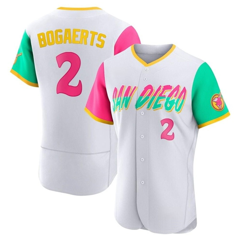 S.Diego Padres #2 Xander Bogaerts Player White City Connect Home Limited Elite Hdoa Stitched Jerseys