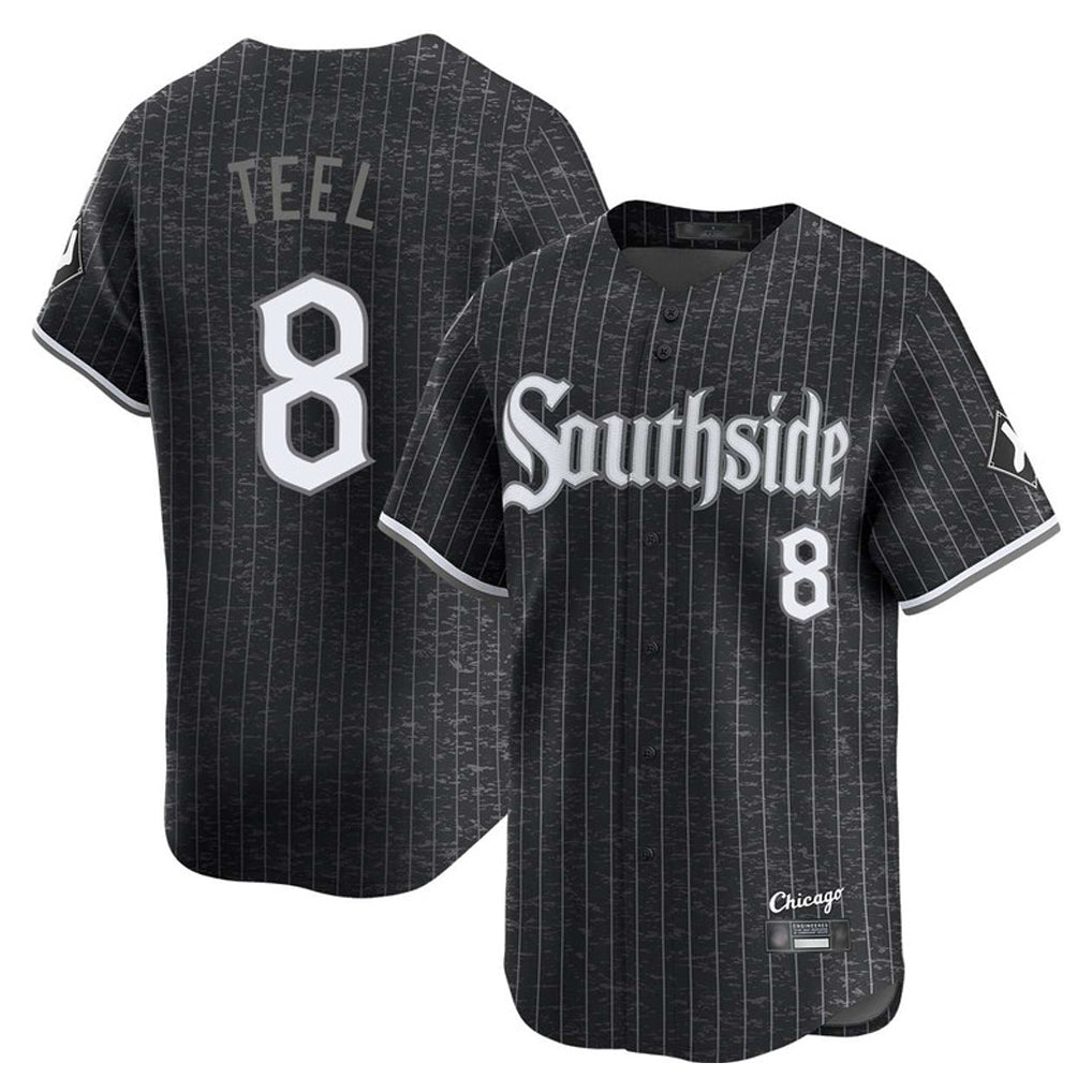 C.White Sox #8 Kyle Teel Player Black City Connect Limited Home Hdoa Stitched Jerseys