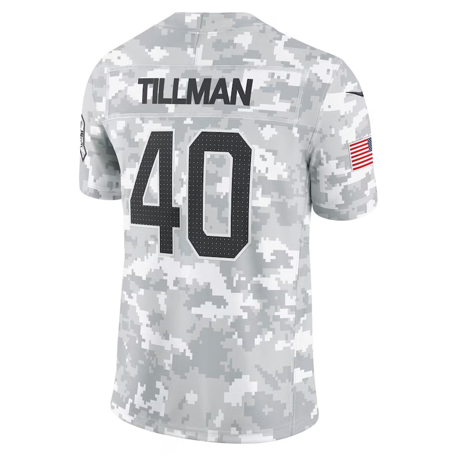 A.Cardinals #40 Pat Tillman Player Camo Salute to Service Limited Hdoa Stitched Jerseys