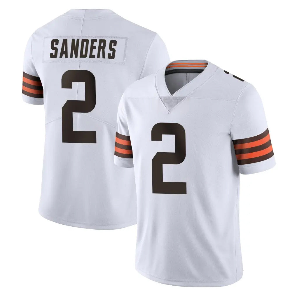 C.Browns #2 Shedeur Sanders Player White Vapor Untouchable Limited Home Game Hdoa Stitched Jerseys