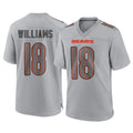 C.Bears #18 Caleb Williams Player Gray Atmosphere Fashion Game Hdoa Stitched Jerseys
