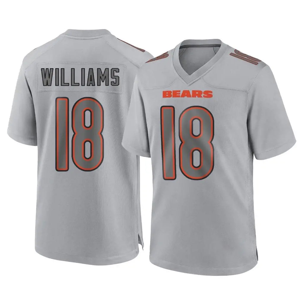 C.Bears #18 Caleb Williams Player Gray Atmosphere Fashion Game Hdoa Stitched Jerseys