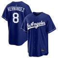 LA.Dodgers #8 Enrique Hern¨¢ndez Player Royal Game Hdoa Stitched Jerseys