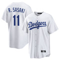 LA.Dodgers #11 Roki Sasaki Player White Game Home Hdoa Stitched Jerseys