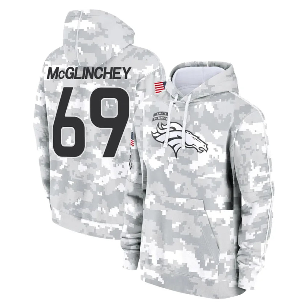D.Broncos #69 Mike McGlinchey Player Arctic Camo Salute to Service Hoodies Limited Game Hdoa Stitched Jerseys
