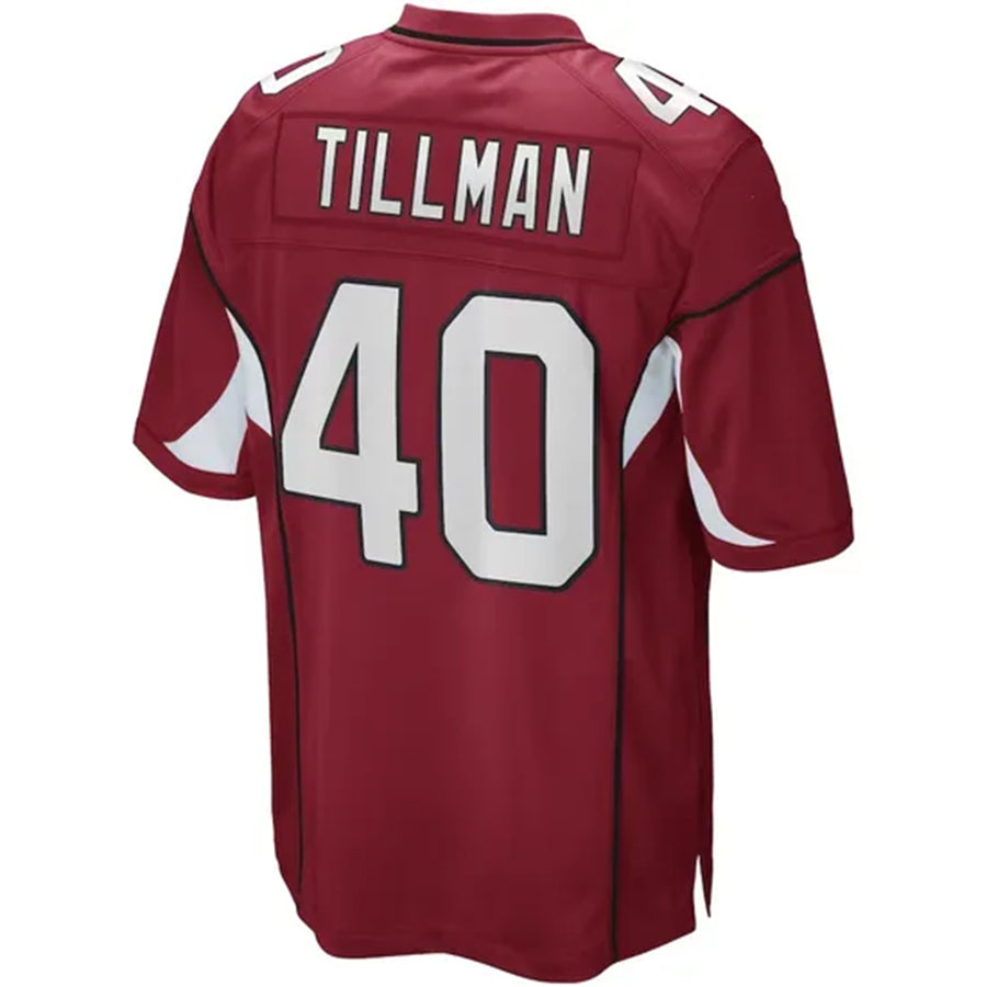 A.Cardinals #40 Pat Tillman Player Cardinal Game Hdoa Stitched Jerseys