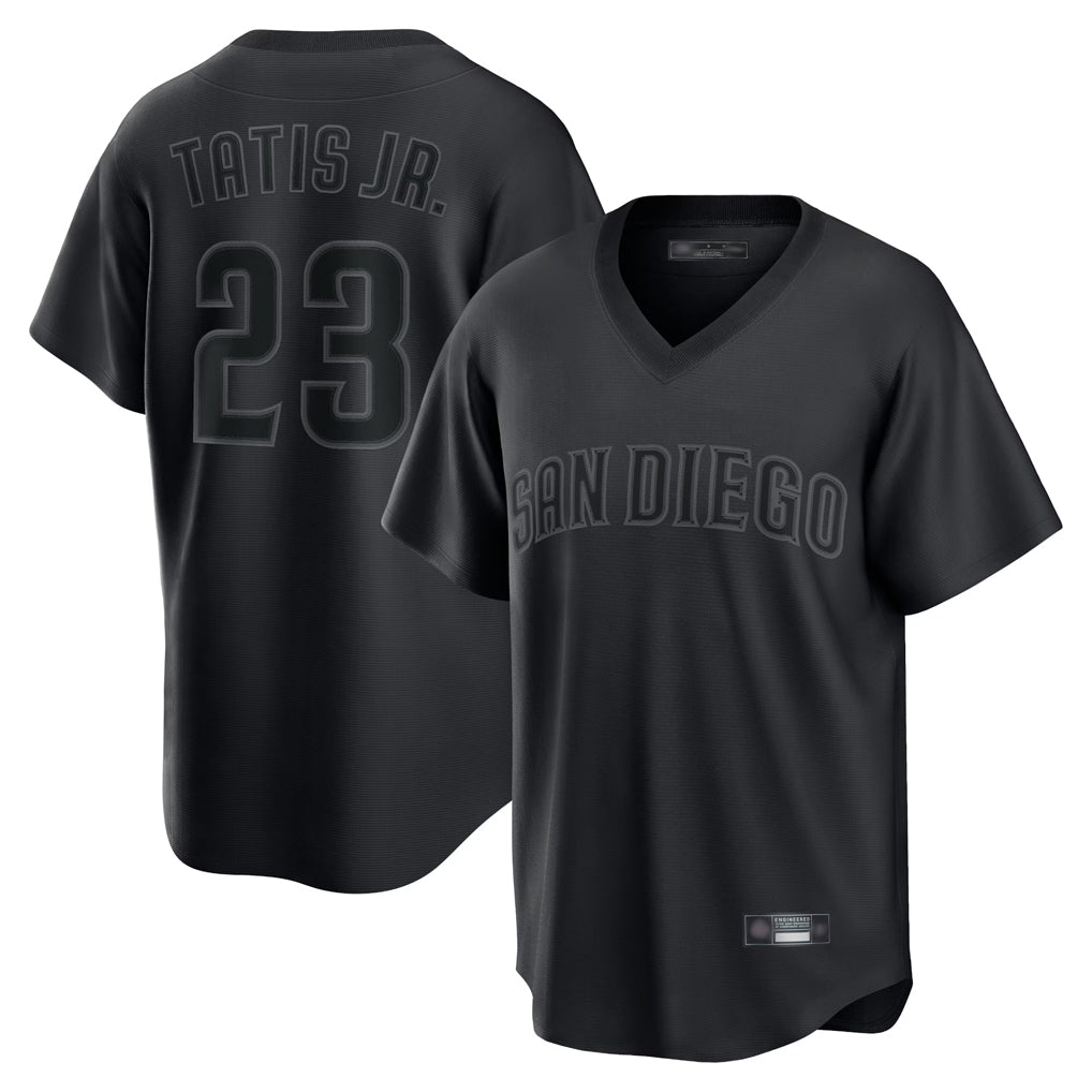 S.Diego Padres #23 Fernando Tatis Jr Player Black Home Game T-shirt Hdoa Stitched Jerseys