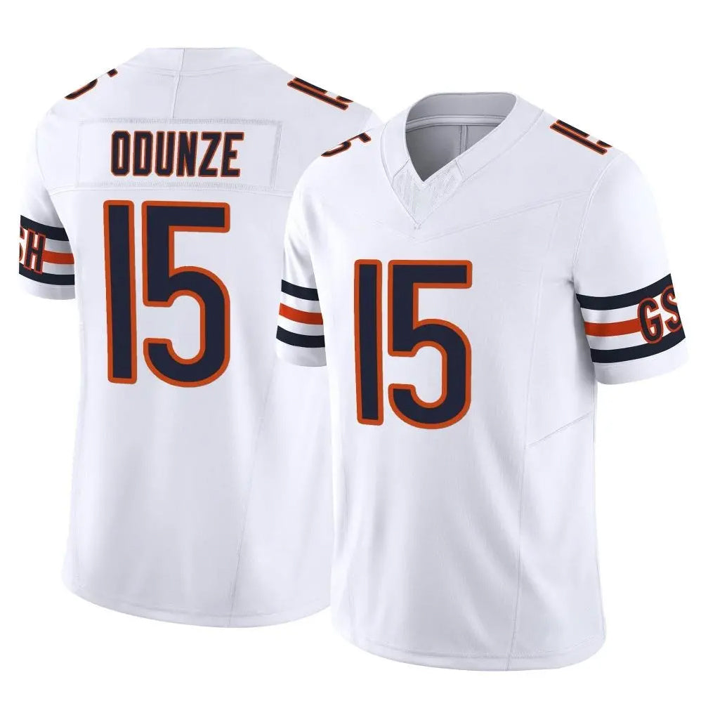 C.Bears #15 Rome Odunze Player White Vapor F.U.S.E. Limited Home Game Hdoa Stitched Jerseys