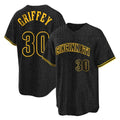 C.Reds #30 Ken Griffey Player Black Snake Skin City Home Hdoa Stitched Jerseys