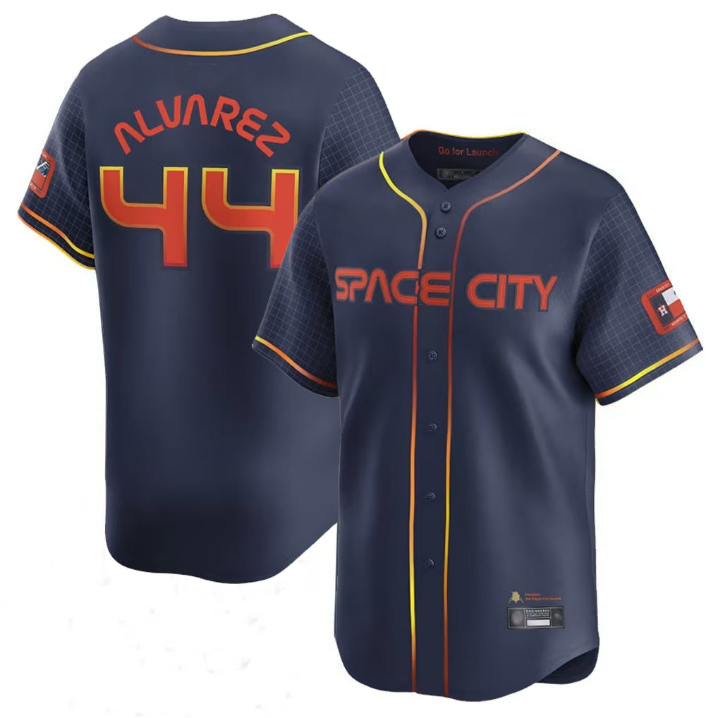 H.Astros #44 Yordan Alvarez Player Navy City Connect Limited Home Game Hdoa Stitched Jerseys