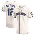 S.Mariners #12 Josh Naylor Player Cream Home Limited Elite Hdoa Stitched Jerseys