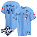 T.Blue Jays #11 Bo Bichette Player Blue 2025 World Series Game Hdoa Stitched Jerseys