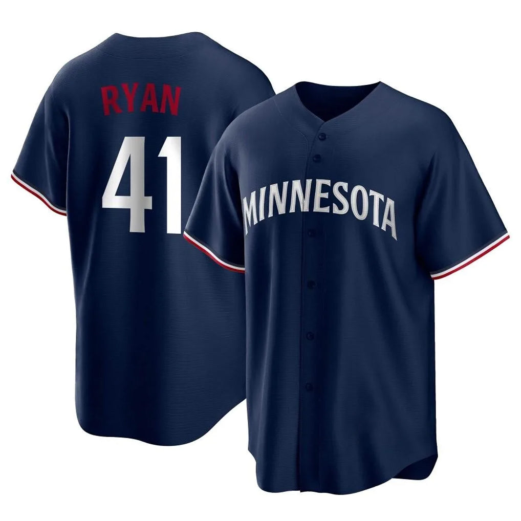 M.Twins #41 Joe Ryan Player Navy Replica Alternate Home Hdoa Stitched Jerseys