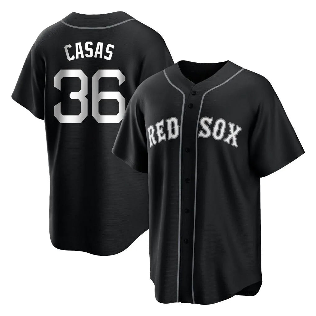 B.Red Sox #36 Triston Casas Player Black Home Game Hdoa Stitched Jerseys