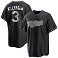 M.Twins #3 Harmon Killebrew Player Black Home Game Hdoa Stitched Jerseys