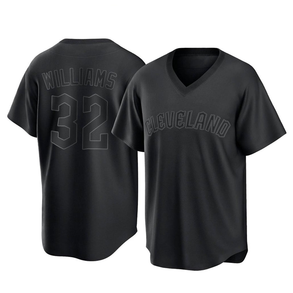 C.Guardians #32 Gavin Williams Player Black T-shirt Home Game Hdoa Stitched Jerseys