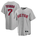 B.Red Sox #7 Masataka Yoshida Player Gray Road Home Game Hdoa Stitched Jerseys