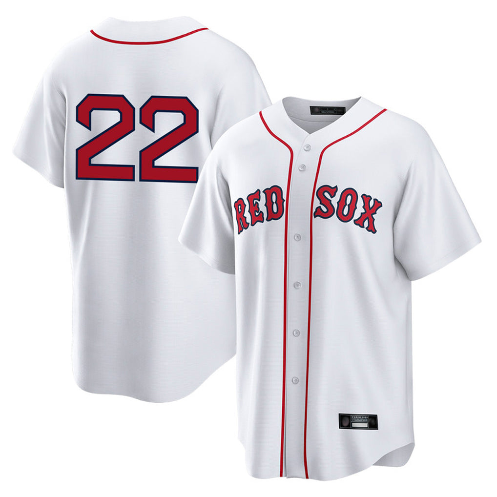 B.Red Sox #22 Garrett Whitlock Player White Home Game Hdoa Stitched Jerseys