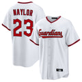 C.Guardians #23 Bo Naylor Player White Game Home Hdoa Stitched Jerseys