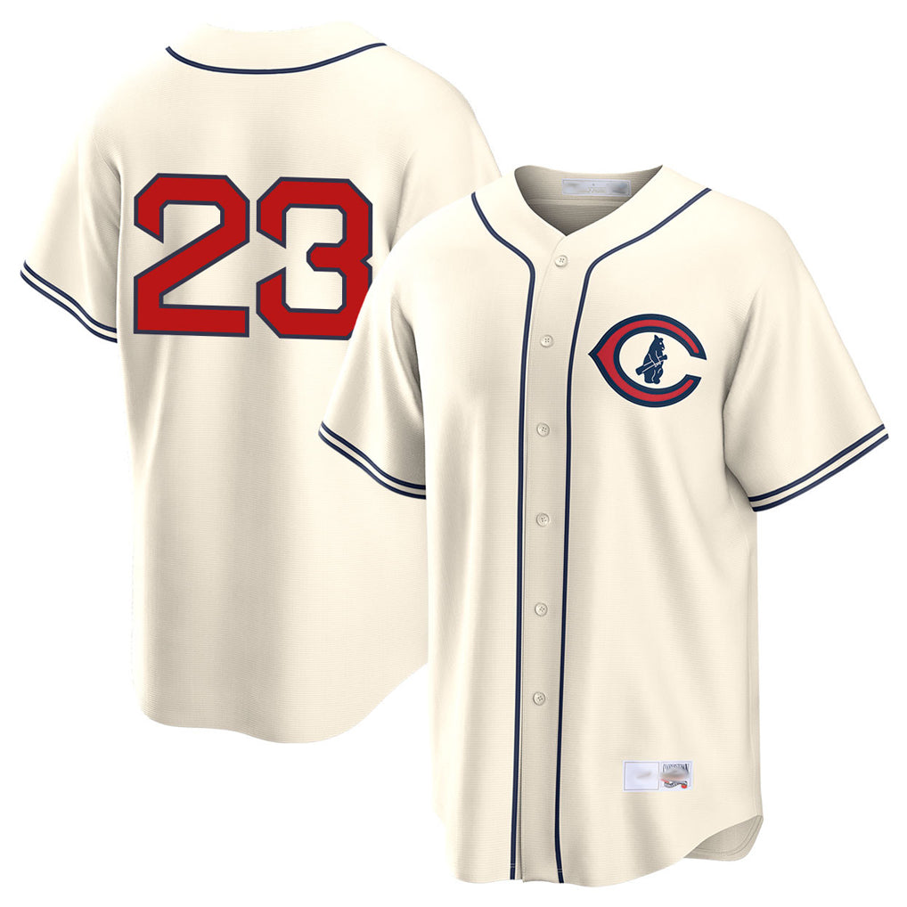 C.Cubs #23 Ryne Sandberg Player Cream Field of Dreams Home Game Hdoa Stitched Jerseys
