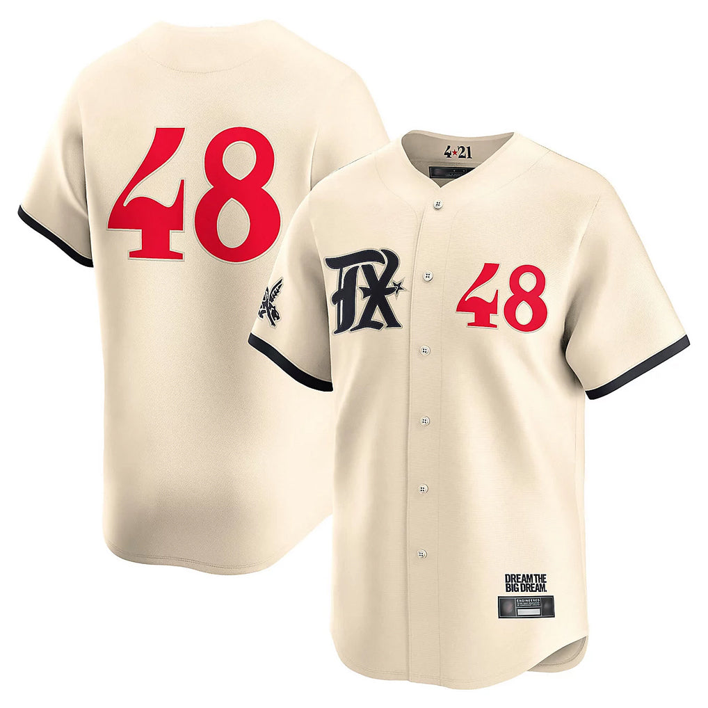 T.Rangers #48 Jacob deGrom Player Cream Limited City Connect Hdoa Stitched Jerseys