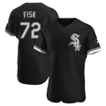 C.White Sox #72 Carlton Fisk Player Black Limited Elite Home Hdoa Stitched Jerseys