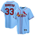 St. Louis Cardinals #33 Brendan Donovan Player Light Blue Home Game Hdoa Stitched Jerseys