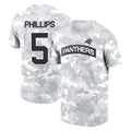 C.Panthers #5 Jaelan Phillips Player Arctic Camo Salute to Service T-Shirt Hoodies Hdoa Stitched Jerseys