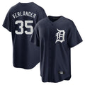 D.Tigers #35 Justin Verlander Player Navy Game Home Hdoa Stitched Jerseys