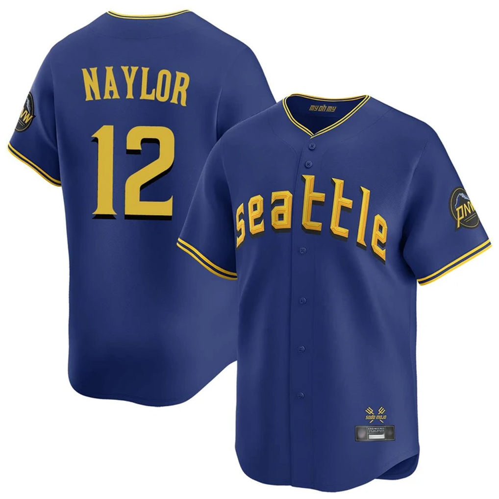 S.Mariners #12 Josh Naylor Player Royal City Connect Home Limited Hdoa Stitched Jerseys