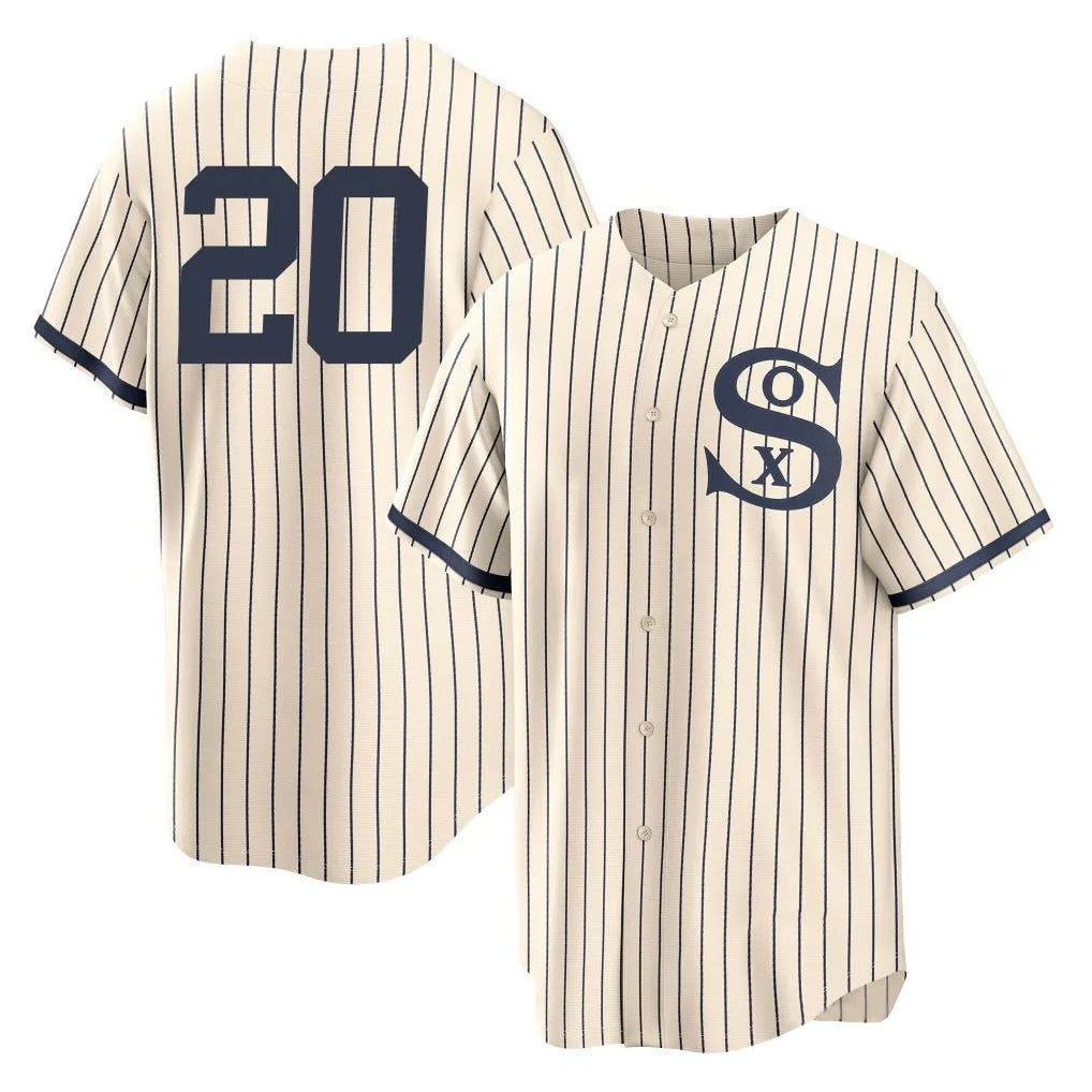 C.White Sox #20 Miguel Vargas Player Cream Field of Dreams Home Game Hdoa Stitched Jerseys