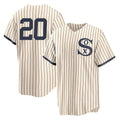 C.White Sox #20 Miguel Vargas Player Cream Field of Dreams Home Game Hdoa Stitched Jerseys